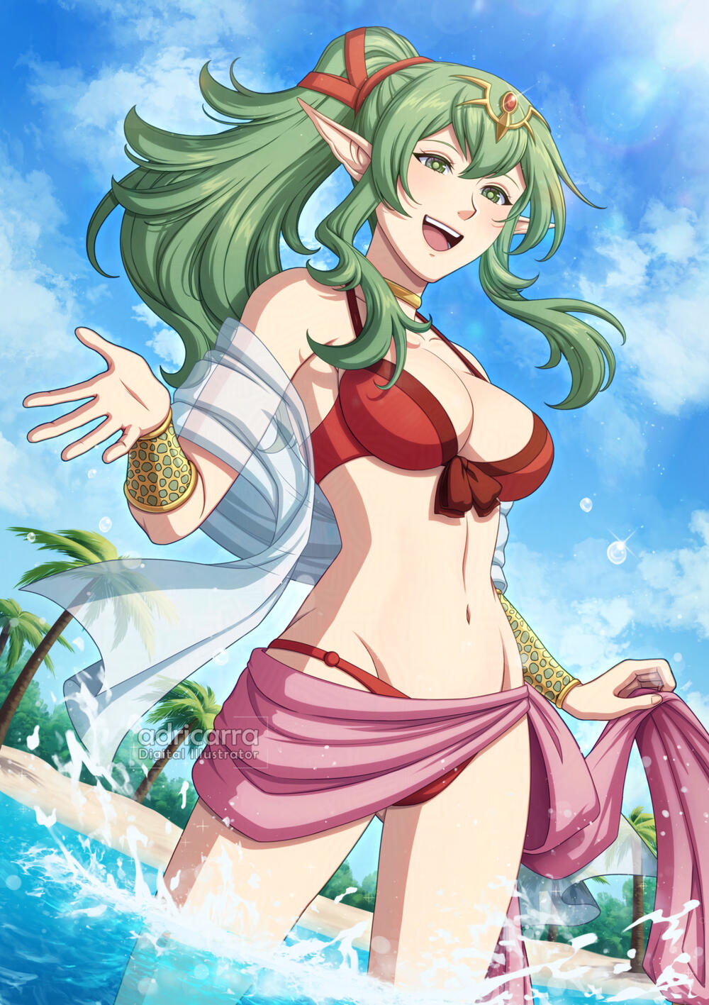 Tiki [Fire Emblem] - Cell-shaded illustration