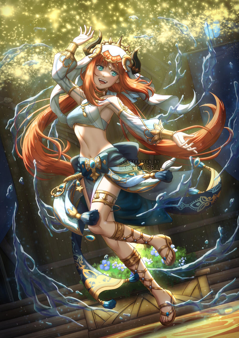 Nilou [Genshin Impact] - Soft Shaded illustration