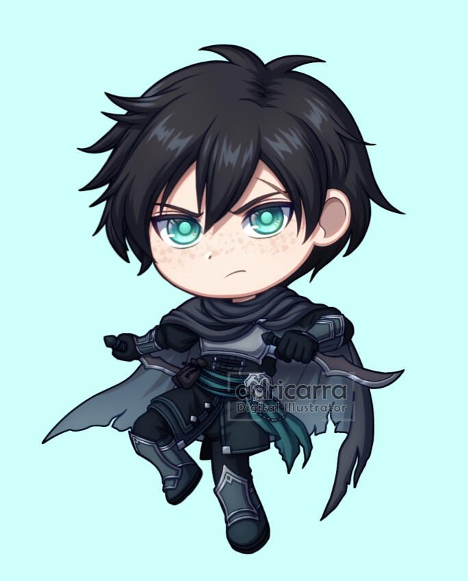 Original Character - Chibi Cell-shaded Illustration