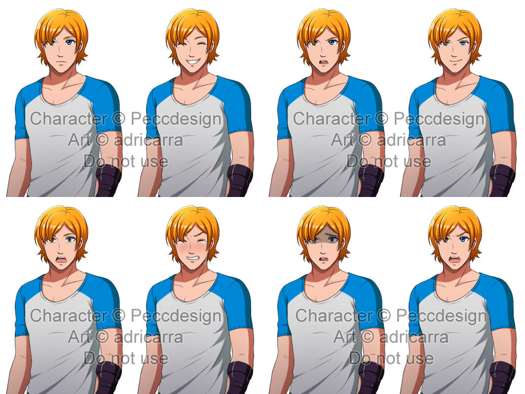 Original Character - Cell-shaded Facesets