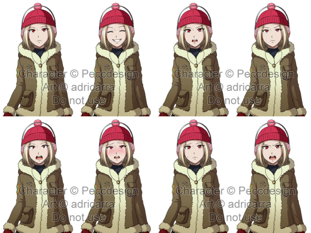 Original Character - Cell Shaded Facesets