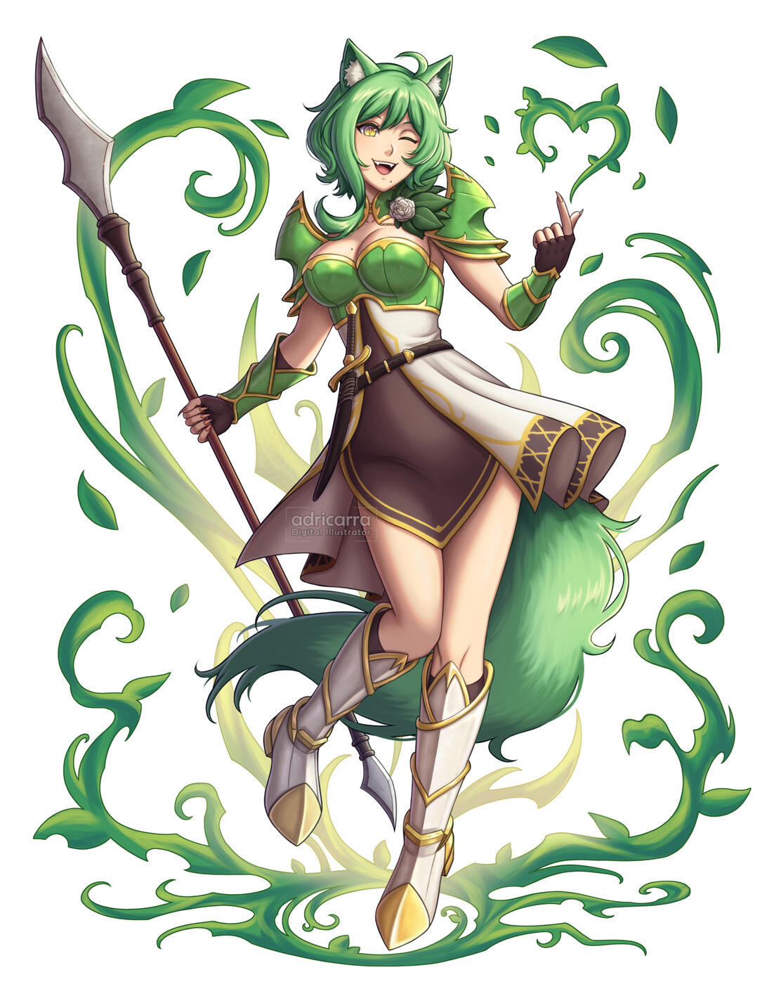 Original Character Splash Art - Soft Shaded