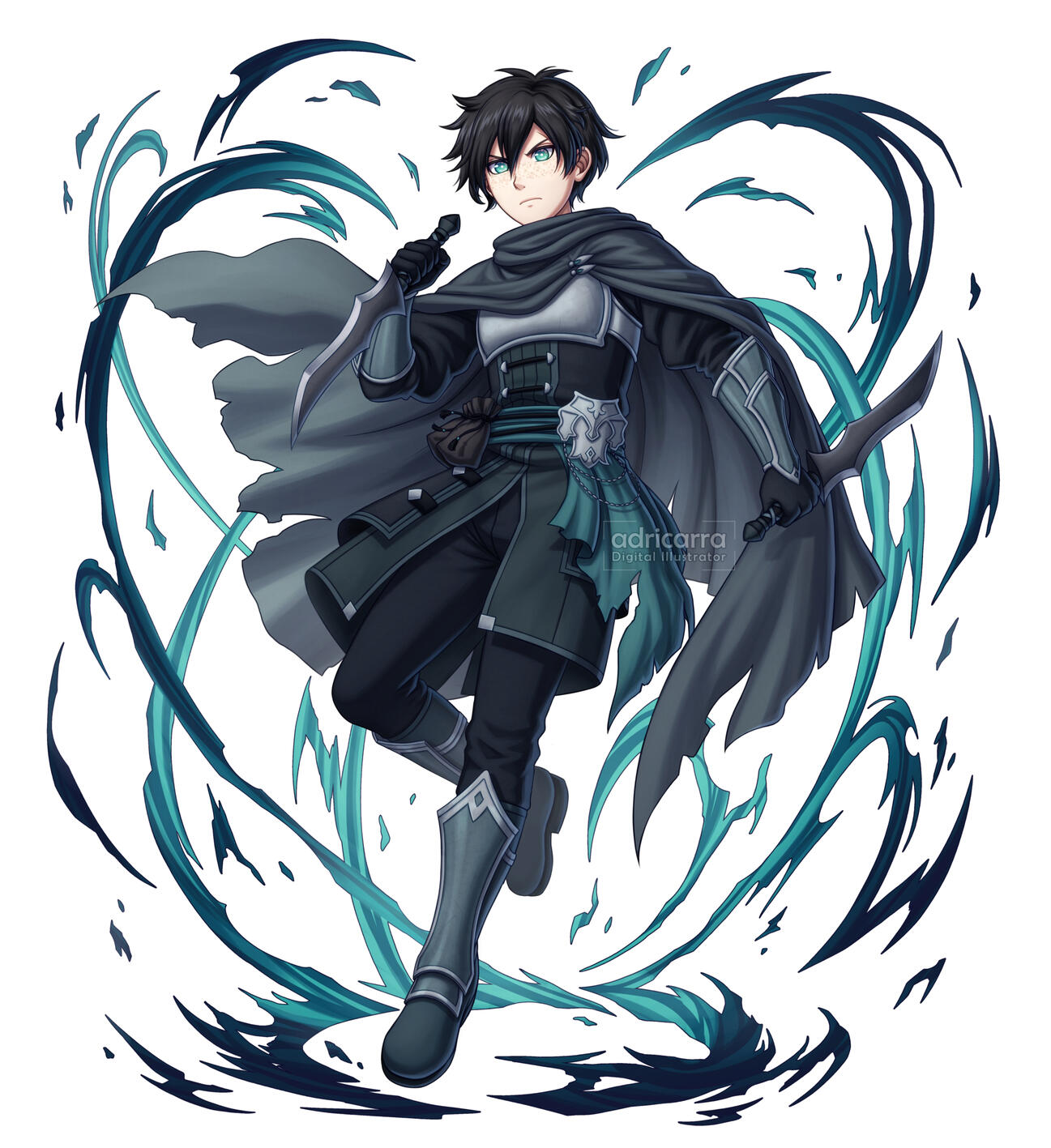 Original Character Splash Art - Soft Shaded